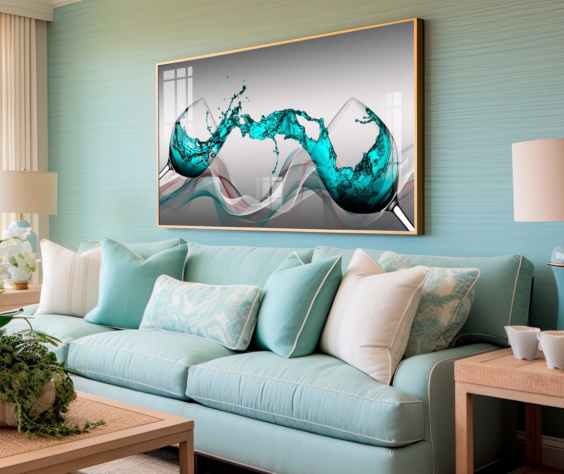 QUADRO ARTE LUXO EM TAÇAS DECOR - #2