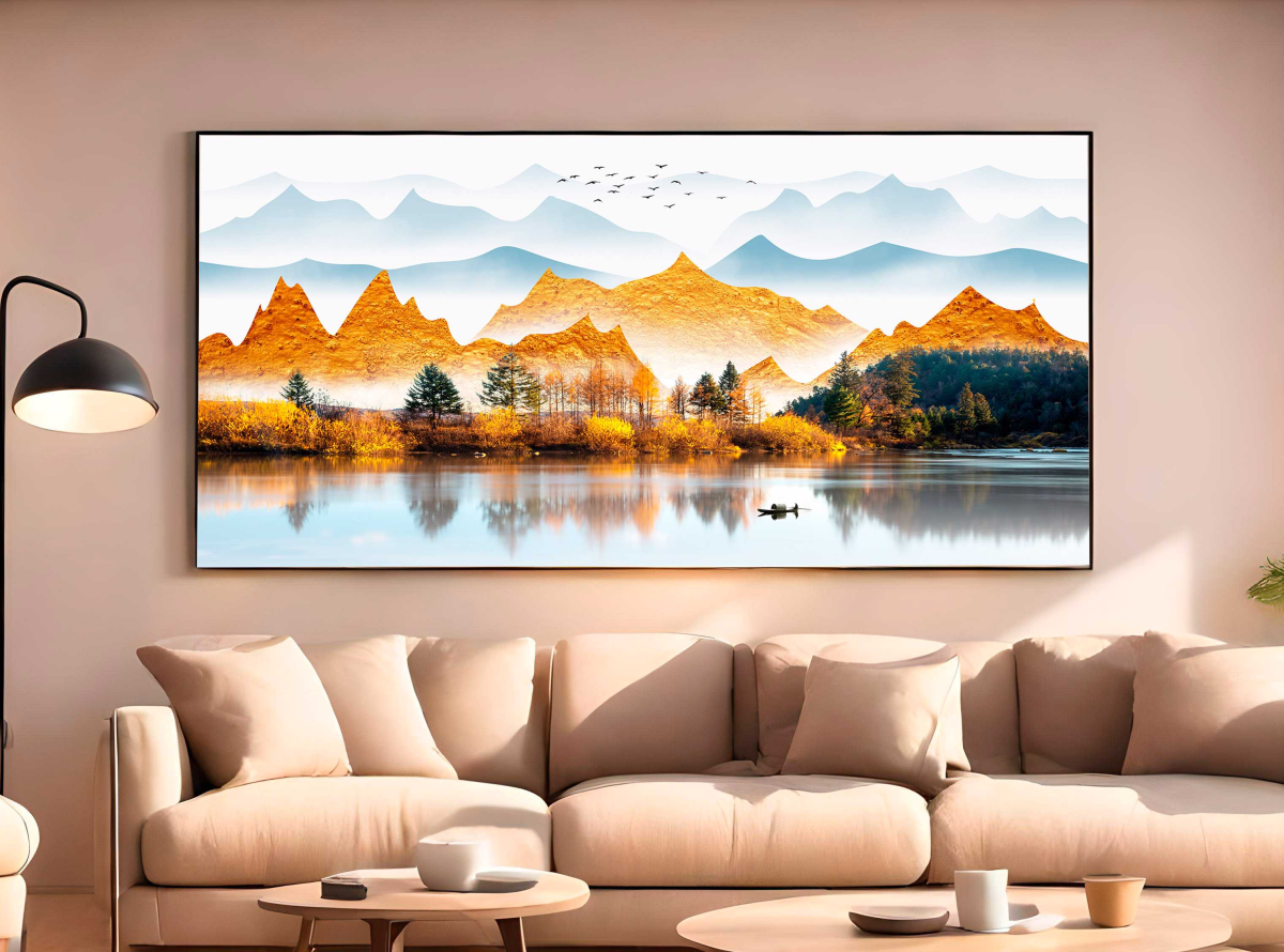 QUADRO ABSTRATO A BELA  PAISAGEM - #2