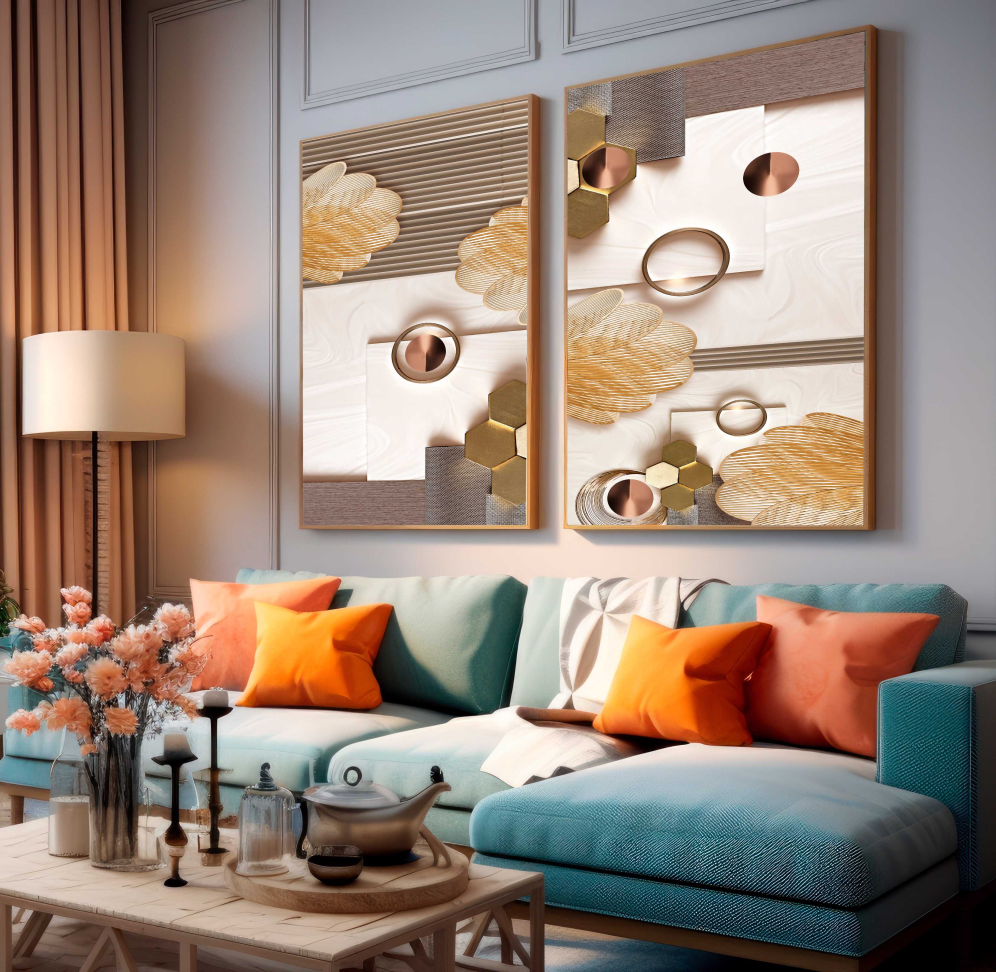 KIT DE DECORAÇÃO ILUSTRAÇÃO EM 3D MODERNO - #3