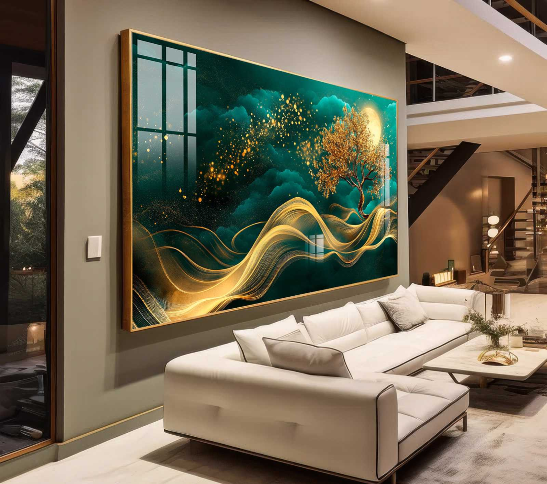 QUADRO ELEGÂNCIA MODERNA EM ILUSTRAÇÃO ABSTRATA - #5