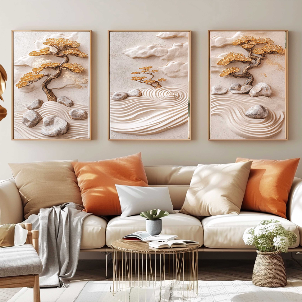 CONJUNTO ARTE ABSTRATA MODERNA 3D - #4