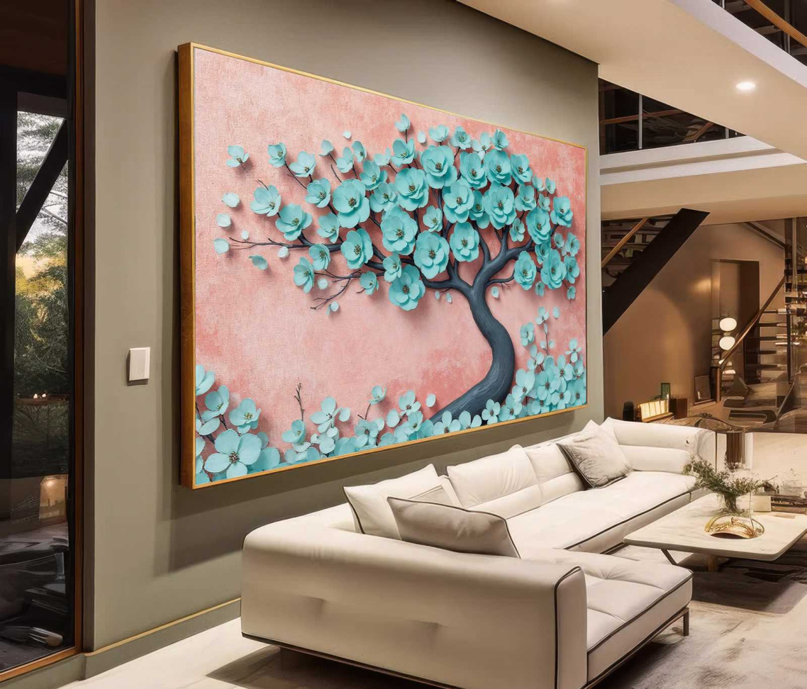 QUADRO EM ARTE DE LINDA ARVORE ABSTRATA - #2