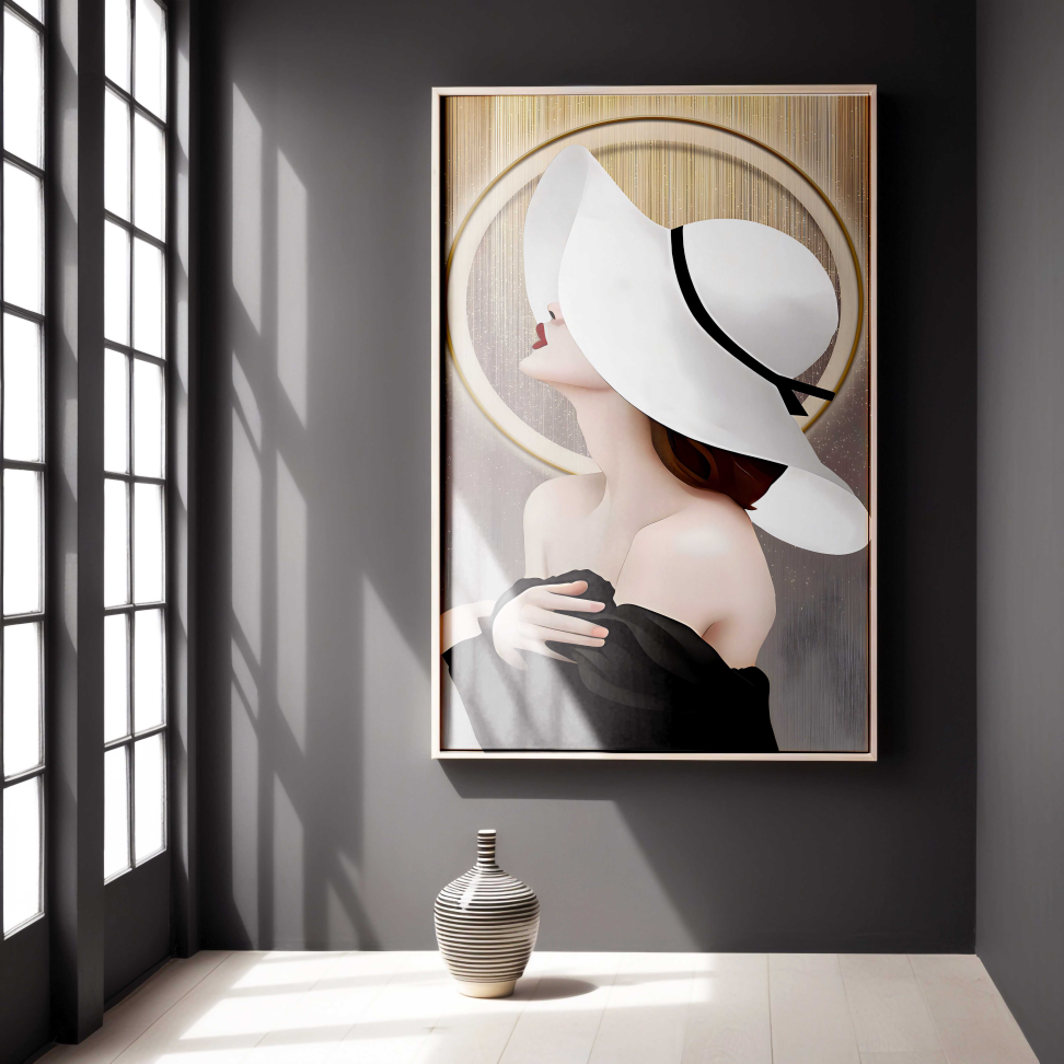 QUADRO MULHER ELEGANTE DECOR - #5