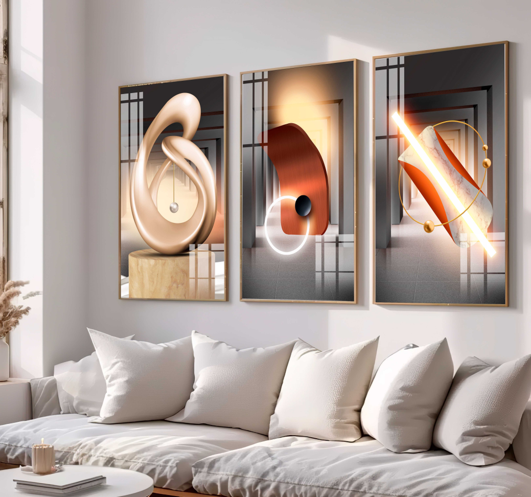 CONJUNTO GEOMETRICO MODERNO DECOR - #4