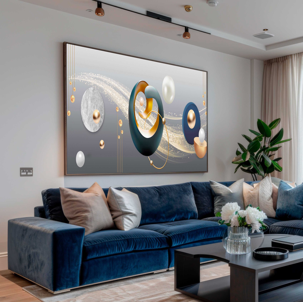 QUADRO ILUSTRAÇÃO ARTE DE LUXO 3D DECOR - #2