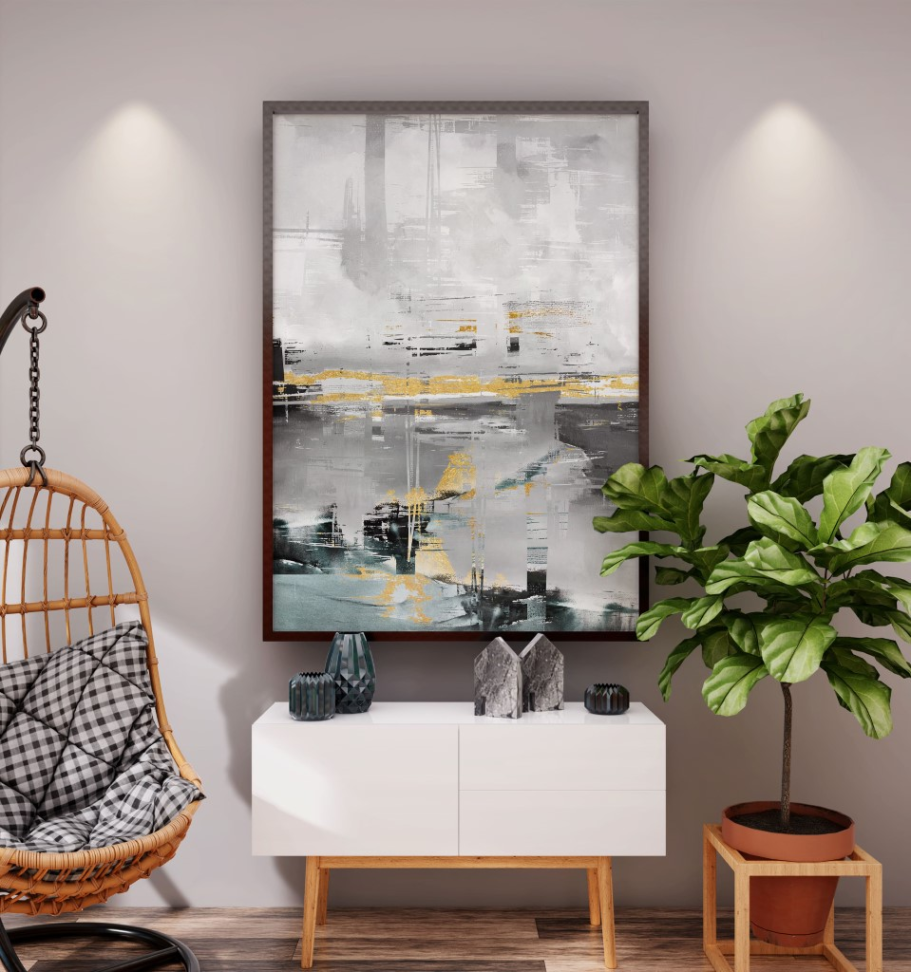 QUADRO ABSTRATO VERTICAL PERFEITO - #1