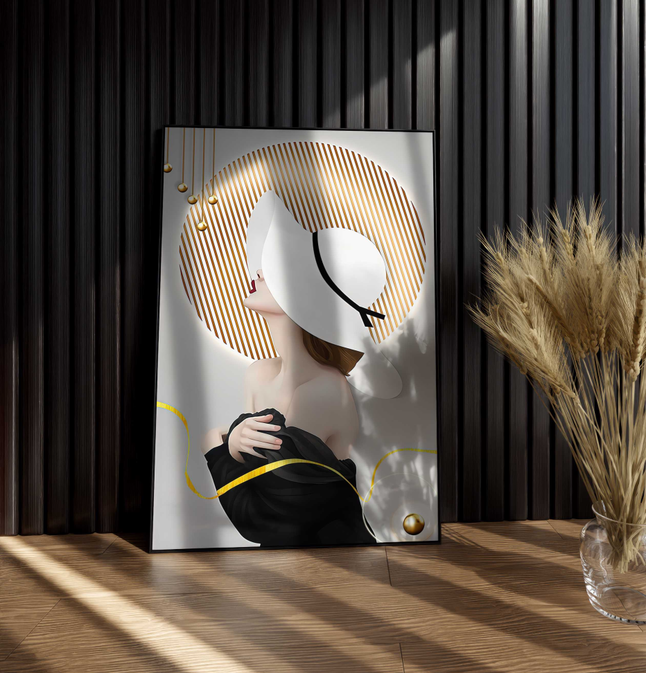 QUADRO MULHER ELEGANTE DECOR - #5