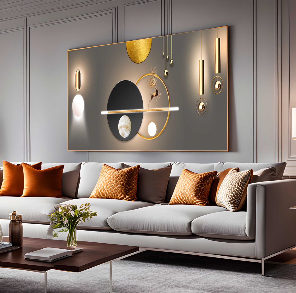 QUADRO ILUSTRAÇÃO ARTE GEOM,ETRICA - #5