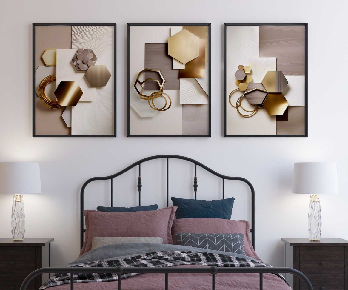 CONJUNTO 3D ABSTRATOS GEOMETRICOS 3D - #5