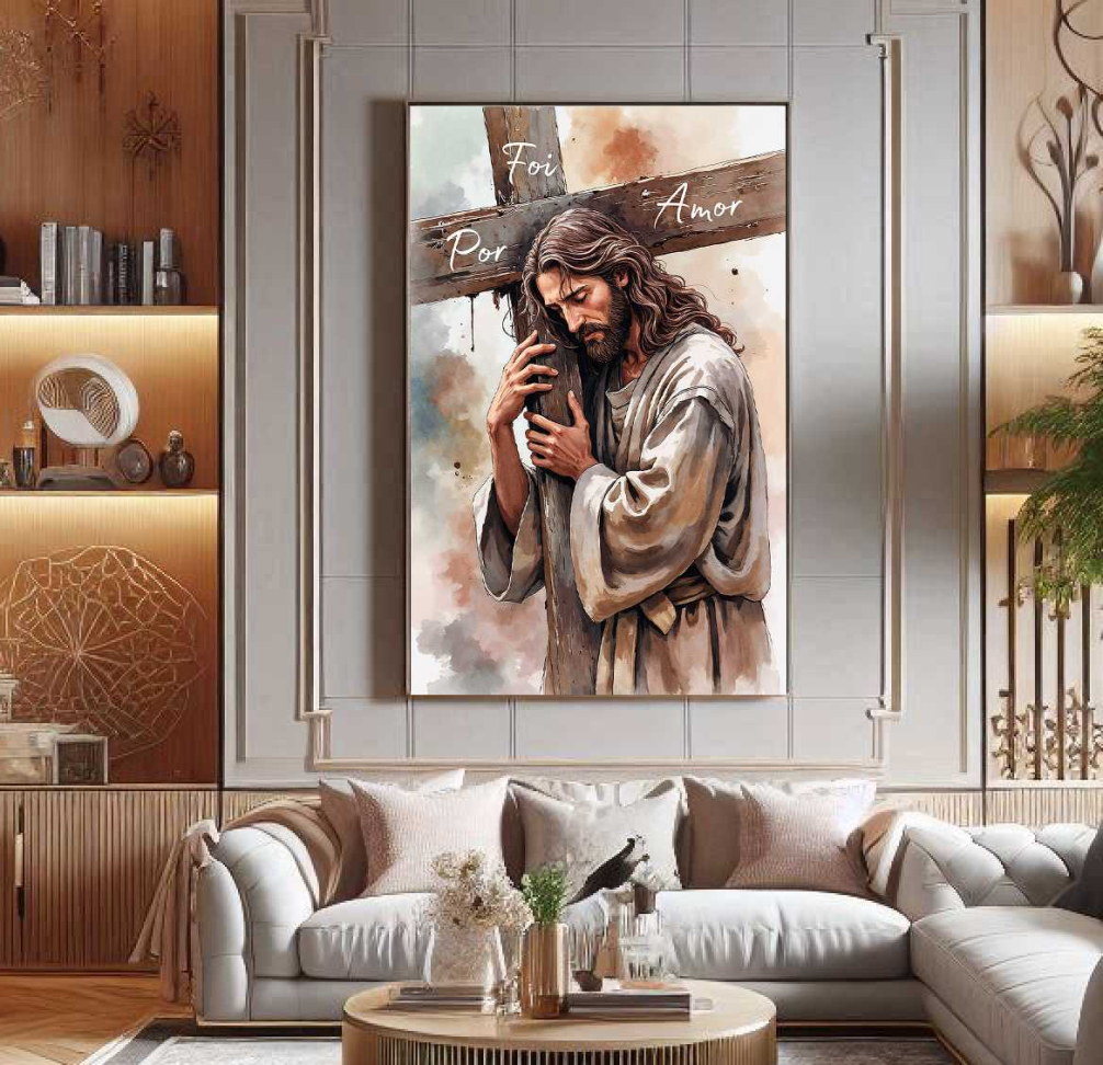 QUADRO JESUS FOI POR AMOR - #5