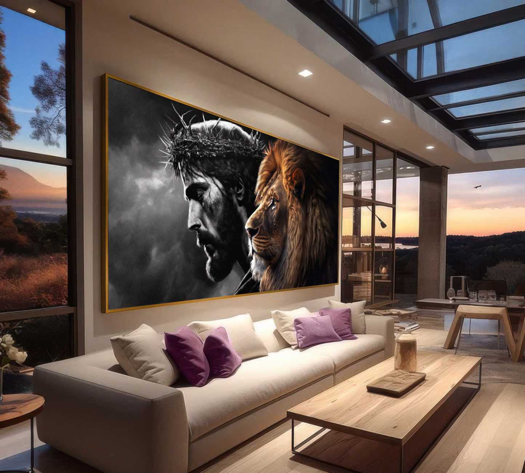 QUADRO OS REIS JESUS E O LEÃO - #4