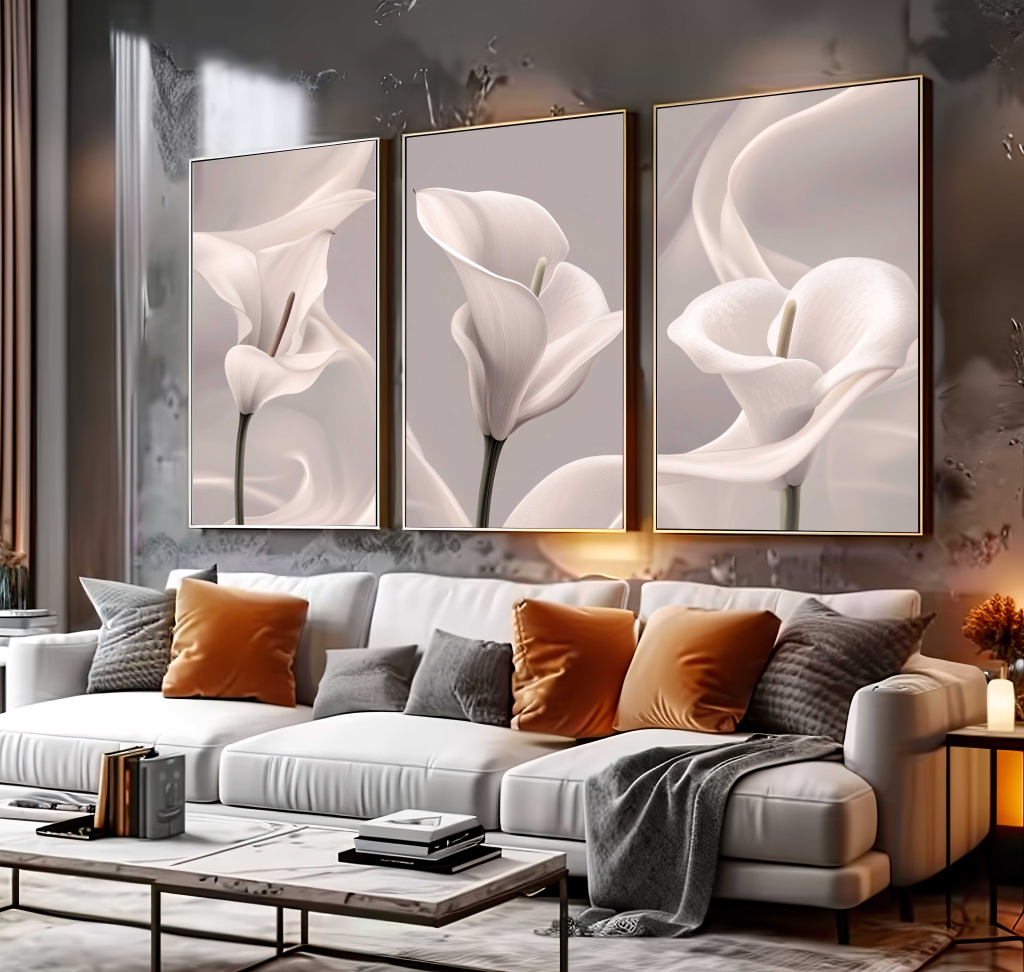 CONJUNTO BELA ARTE ILUSTRAÇÃO DE FLORES COPO DE LEITE - #3