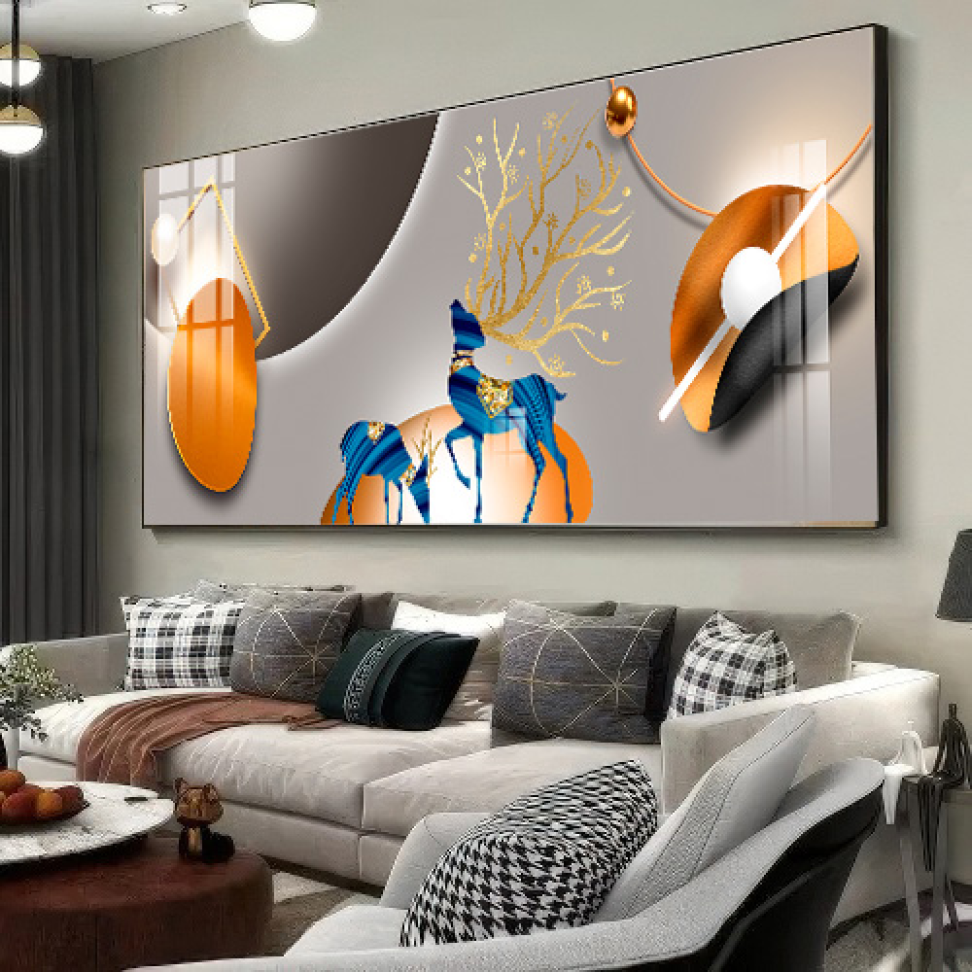 QUADRO EM BELA ARTE DIGITAL MODERNA ILUSTRAÇÃO DECOR - #3