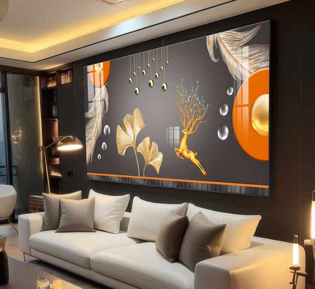 QUADRO EM MODERNA ARTE EM ILUSTRAÇÃO DECOR - #2