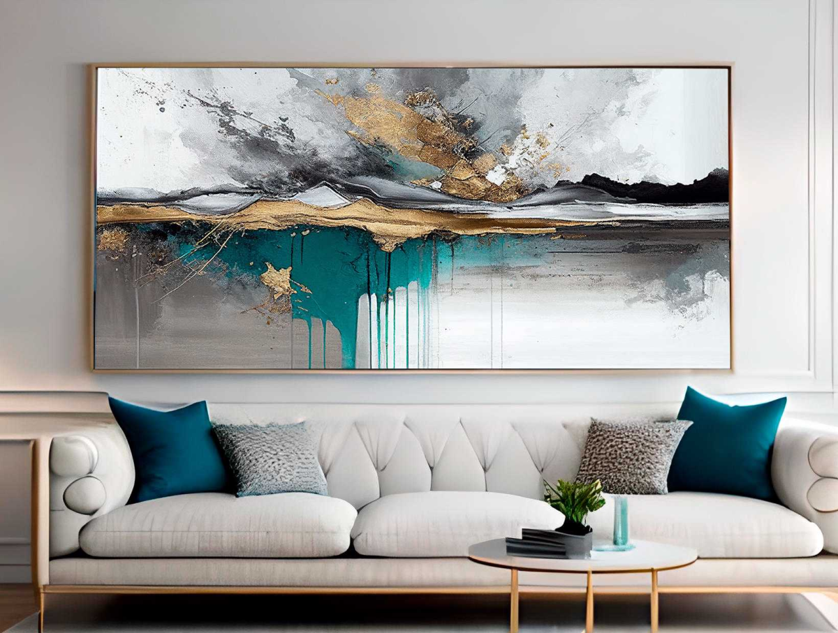 QUADRO  ABSTRATO PINTURA ARTE MODERNA - #5