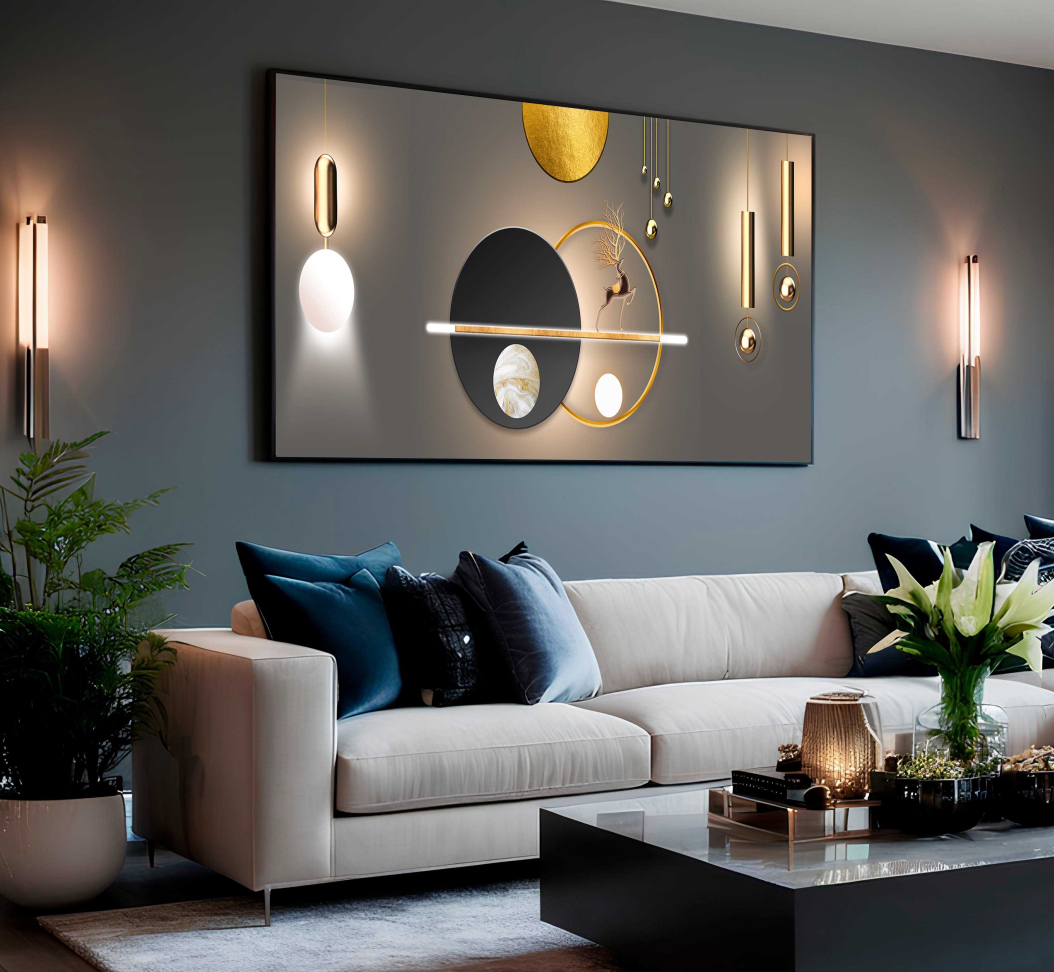 QUADRO ILUSTRAÇÃO ARTE GEOM,ETRICA - #2