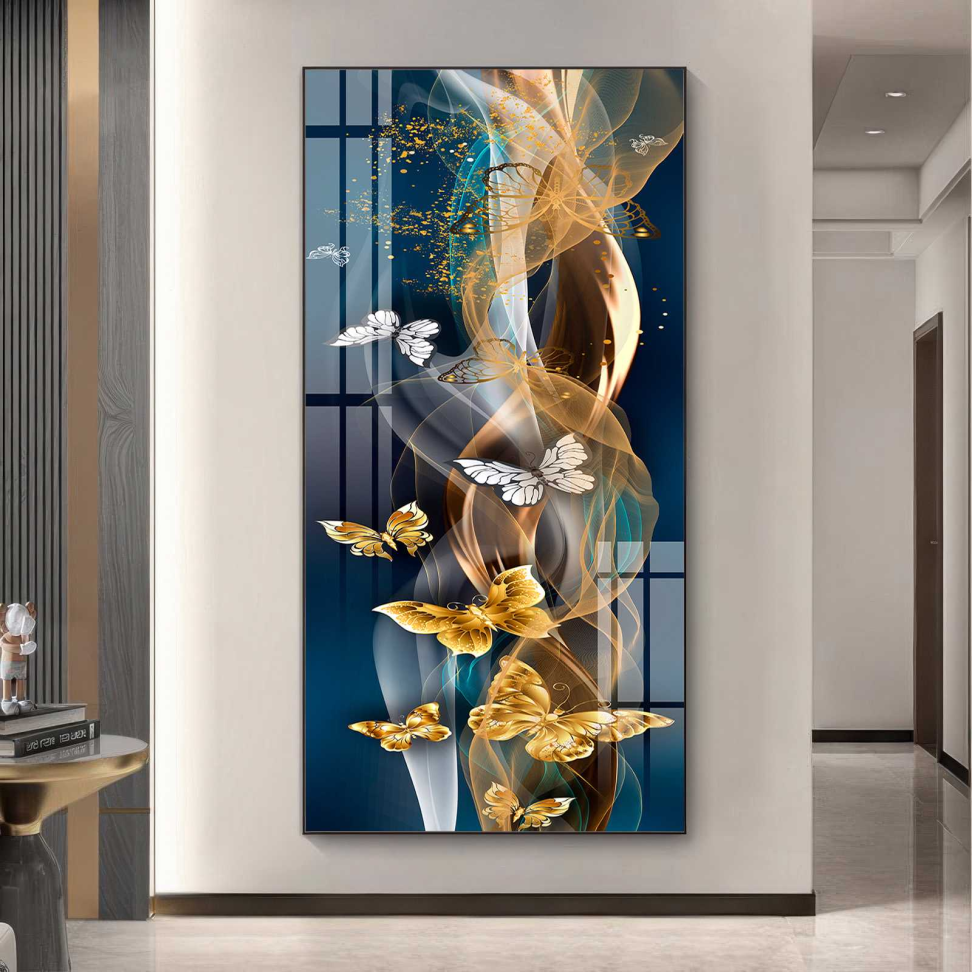 QUADRO BORBOLETAS DOURADAS DECOR - #5