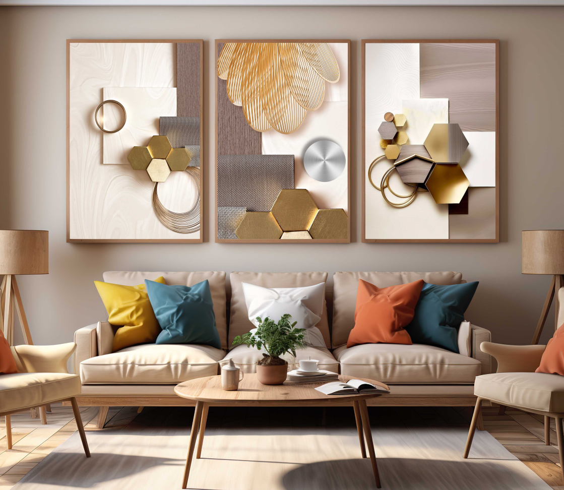 CONJUNTO GEOMETRICOS EM 3D MODERNOS - #4