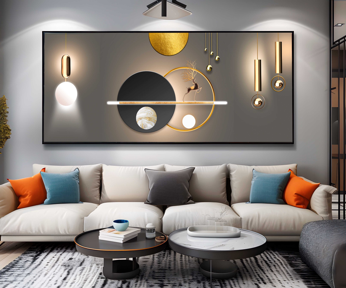 QUADRO ILUSTRAÇÃO ARTE GEOM,ETRICA - #3