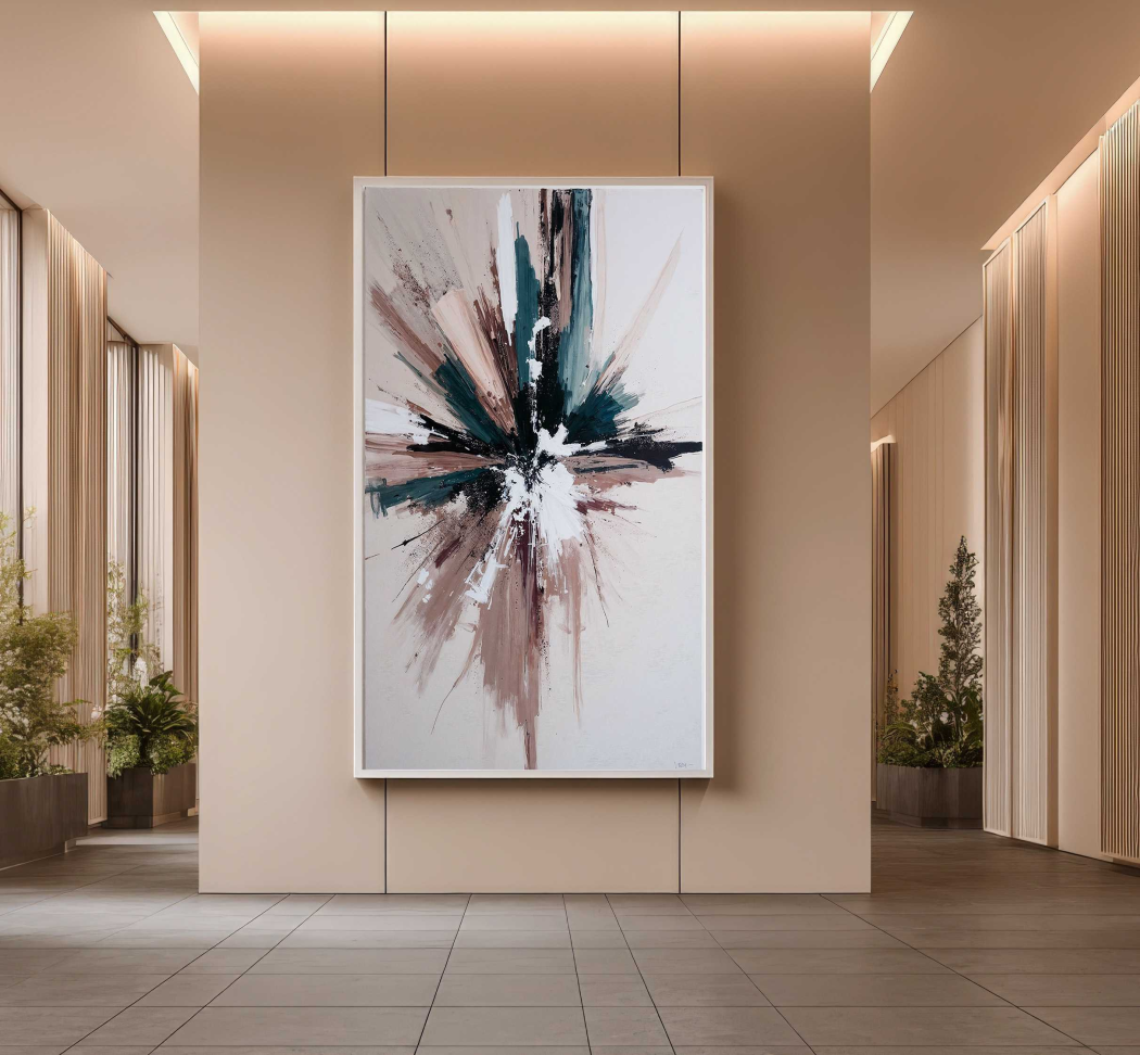 QUADRO EM ABSTRATAO ARTISTICO DECOR - #2