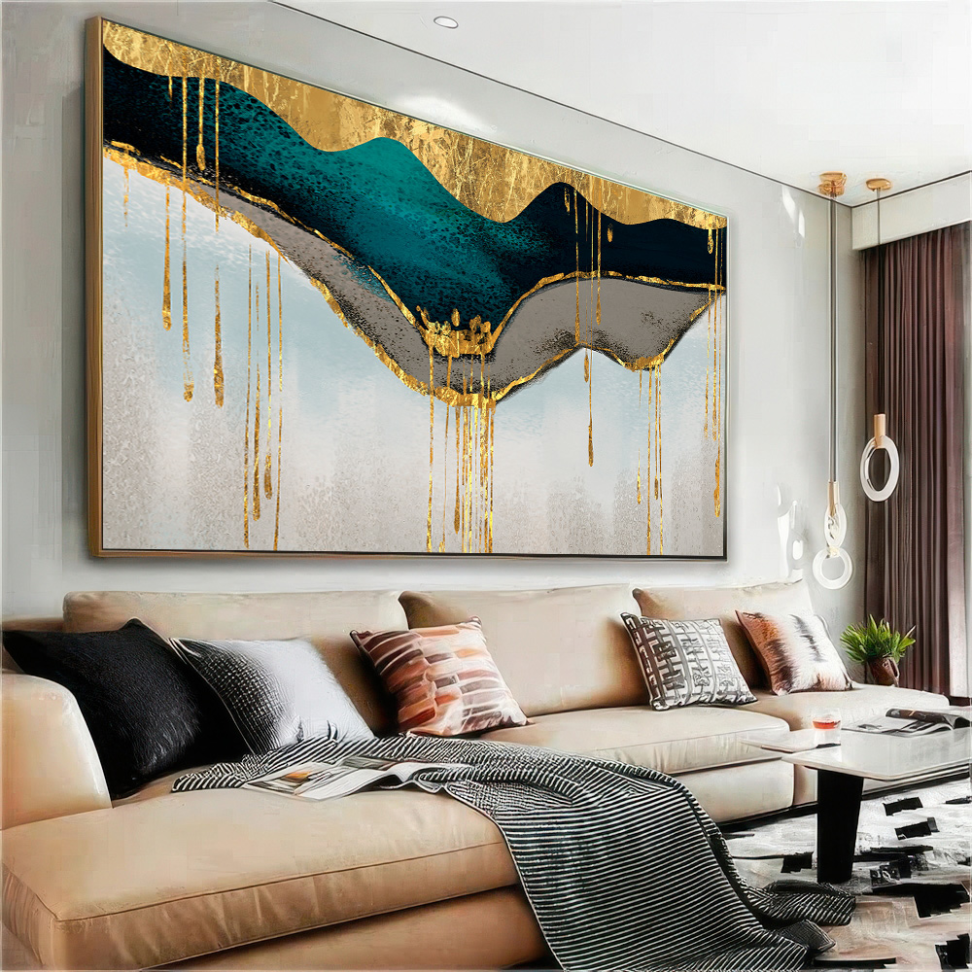 QUADRO EM ABSTRATO DECORATIVO DESIGNER MODERNO - #3