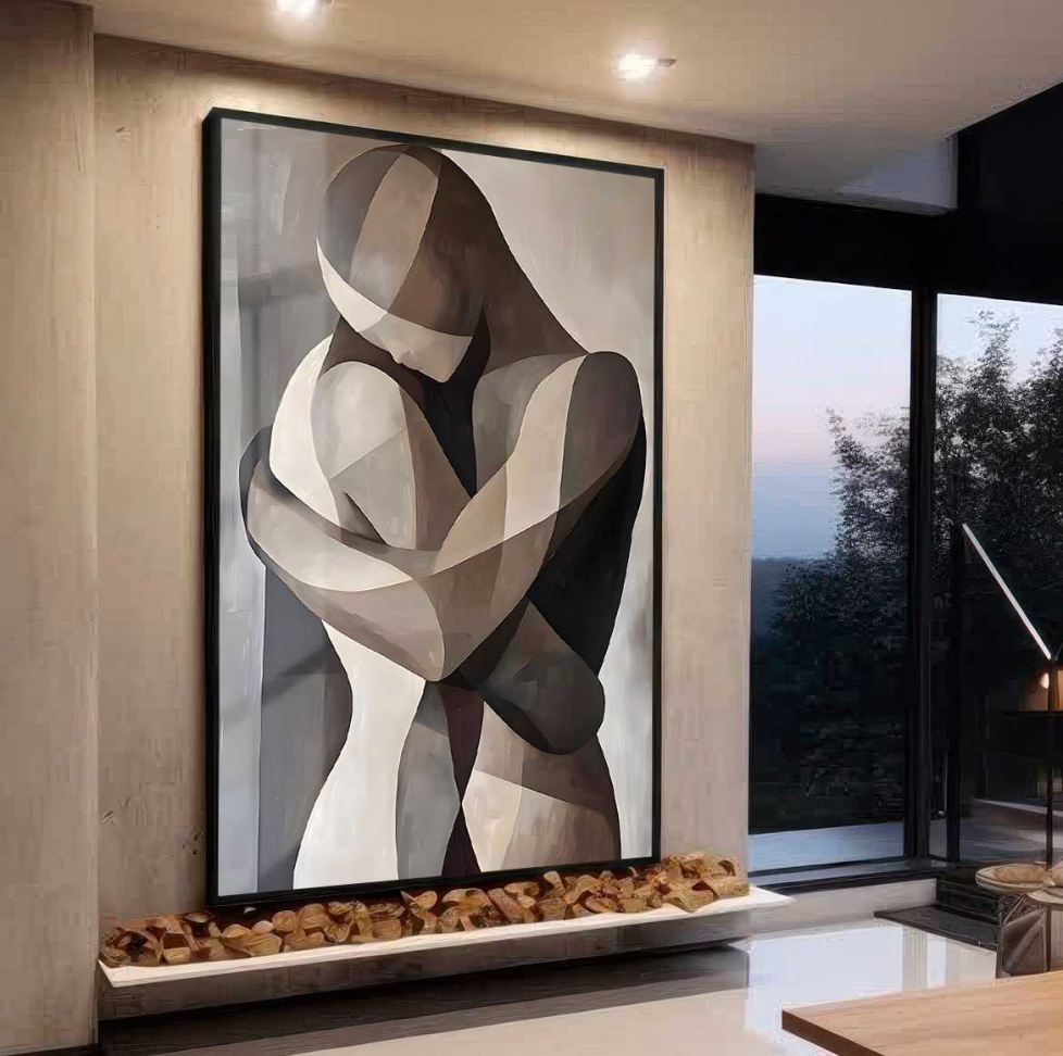 QUADRO ARTE O ABRAÇO ABSTRATO - #3