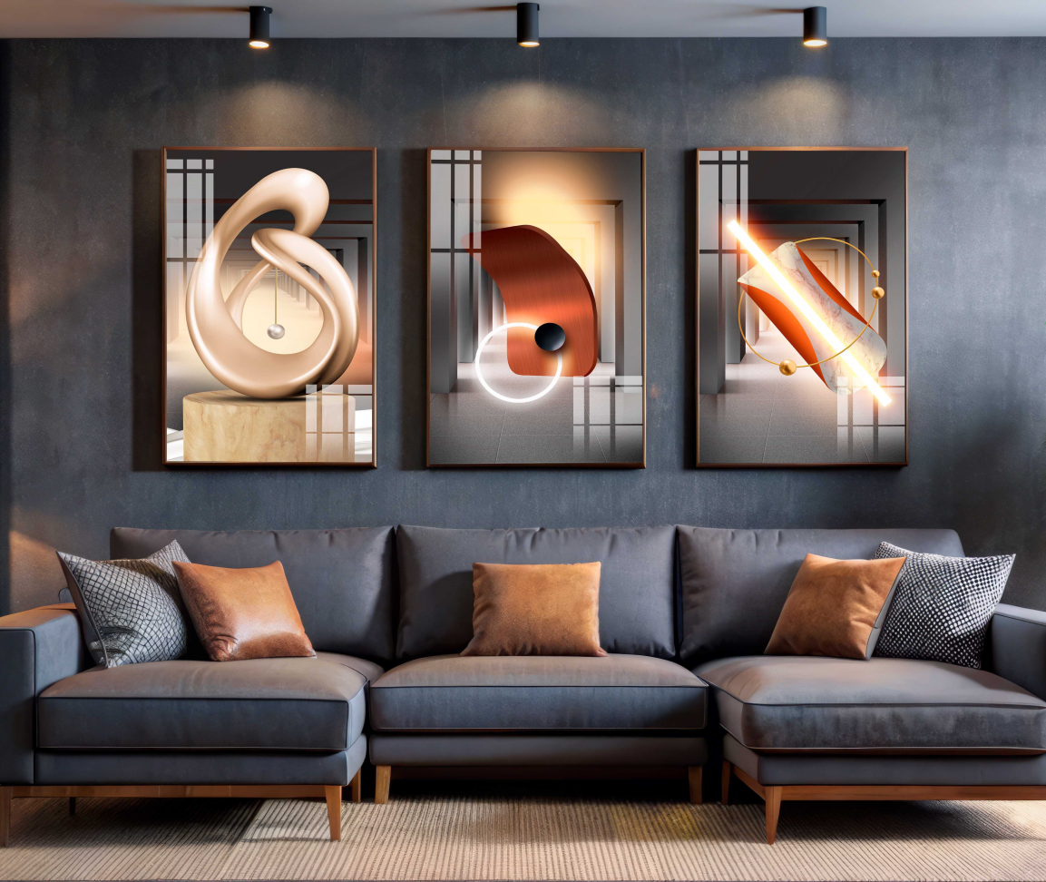 CONJUNTO GEOMETRICO MODERNO DECOR - #2