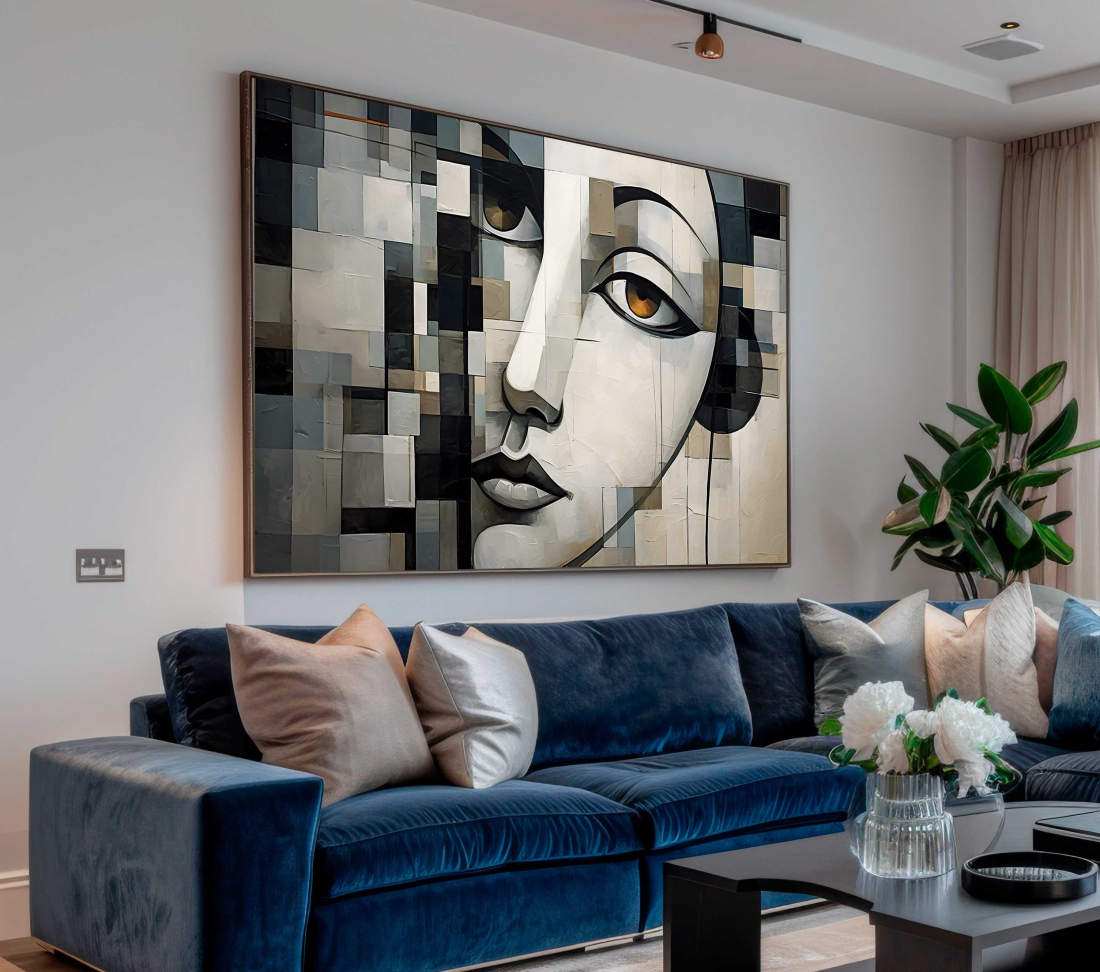 QUADRO BELA ARTE ABSTRATA MINMALISTA DECOR - #3