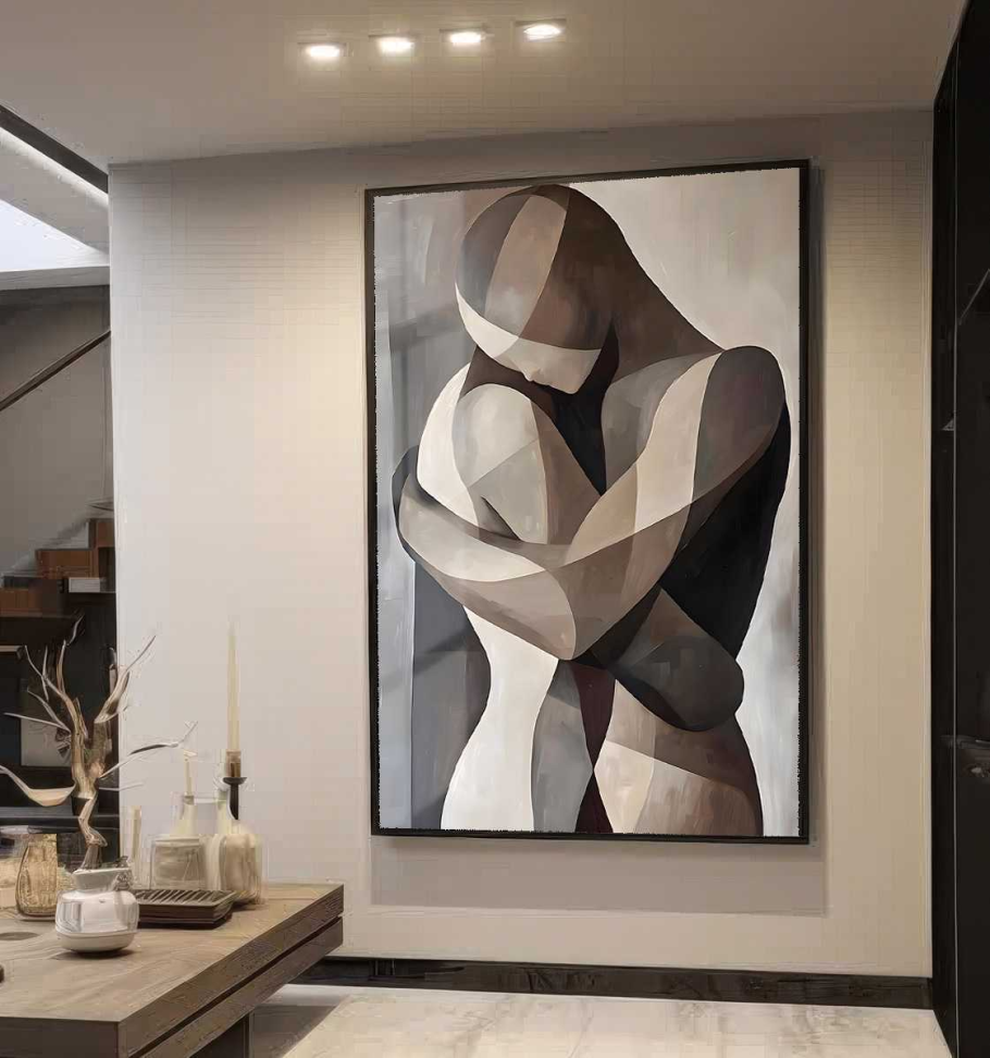 QUADRO ARTE O ABRAÇO ABSTRATO - #2