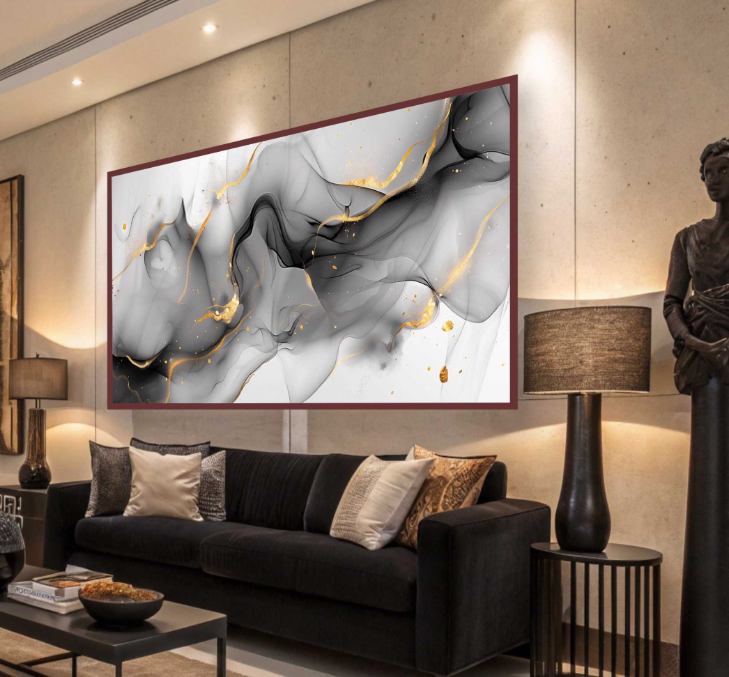 QUADRO ARTE ABSTRATA EM PINTURA MODERNA - #5
