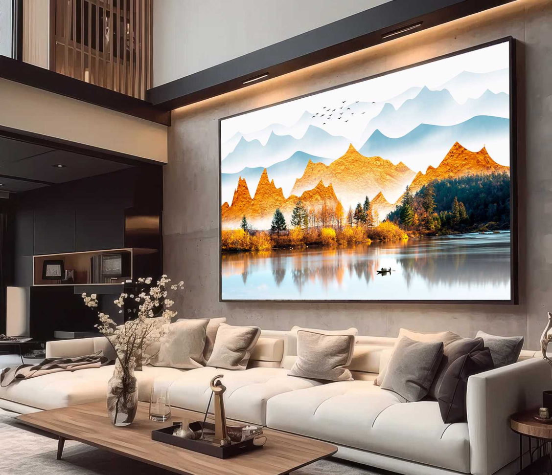 QUADRO ABSTRATO A BELA  PAISAGEM - #3