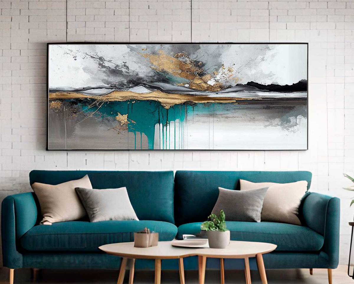 QUADRO  ABSTRATO PINTURA ARTE MODERNA - #3