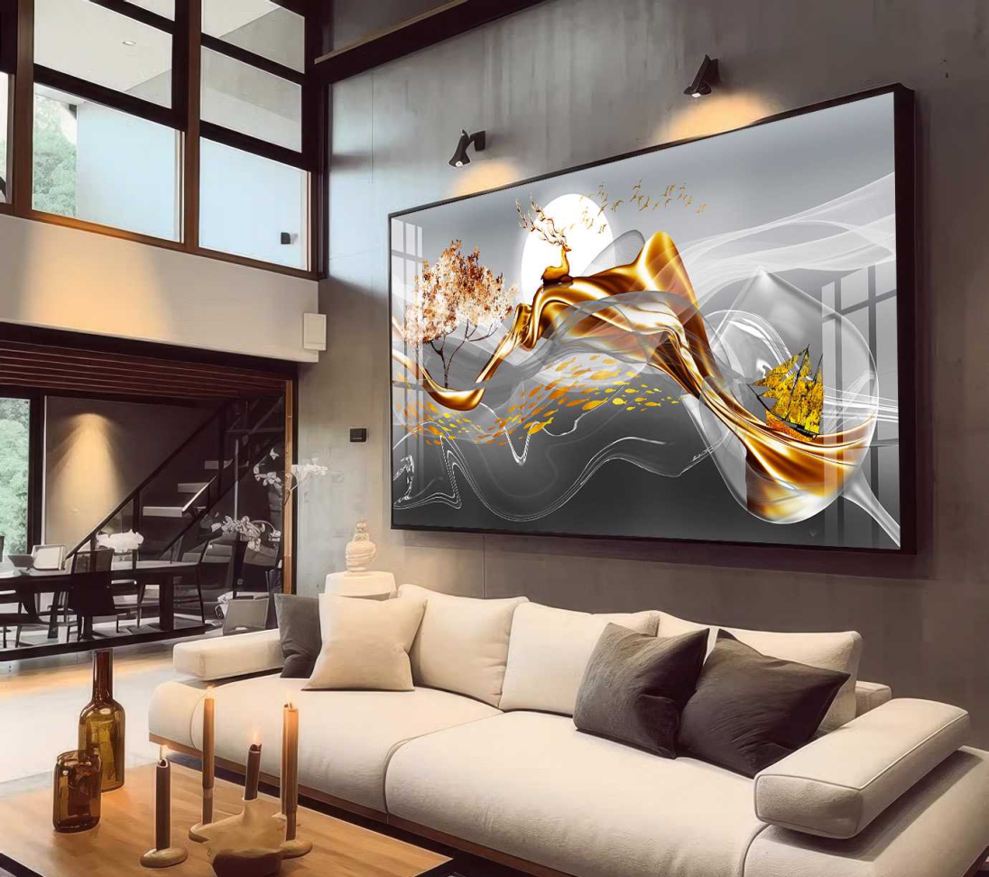 QUADRO ARTE DE DECORAÇÃO ABSTRATO EM 3D DECOR - #3