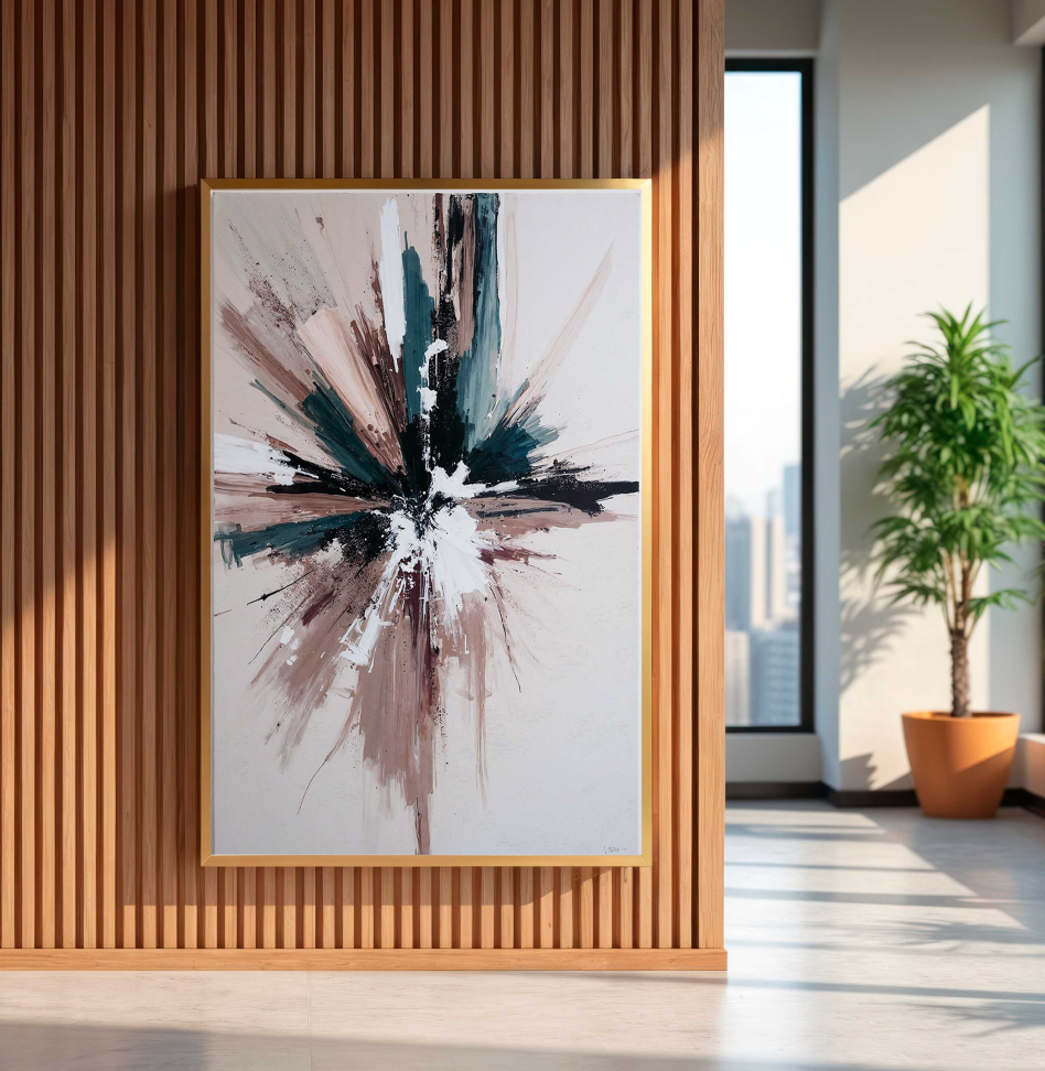 QUADRO EM ABSTRATAO ARTISTICO DECOR - #4