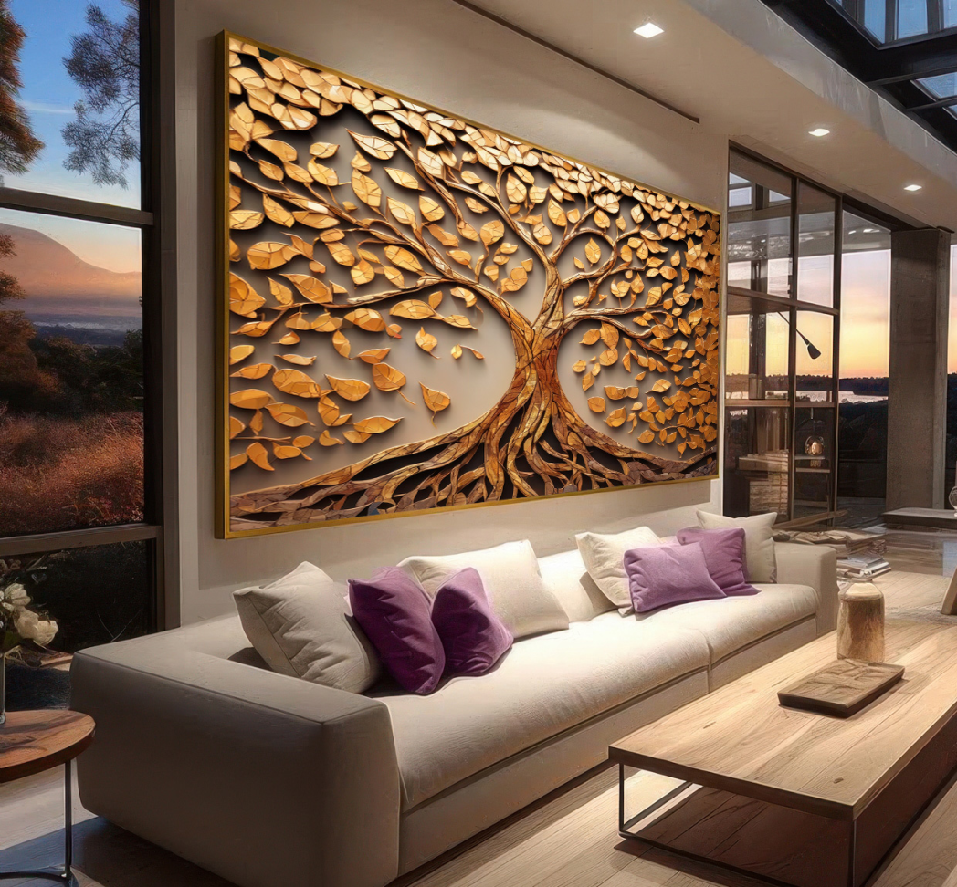 QUADRO ÁRVORE DA VIDA ABSTRATA - #5