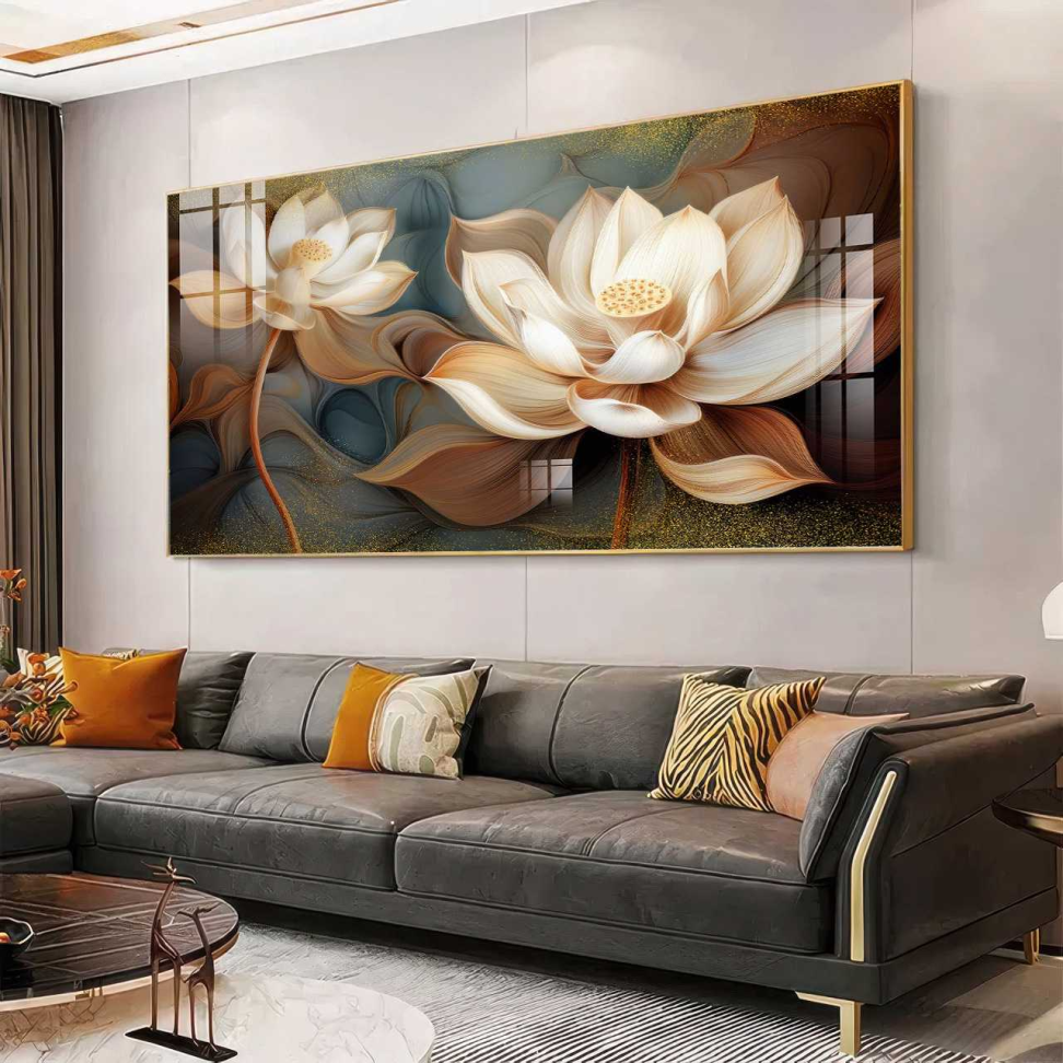 QUADRO FLORES EM ABSTRATOS DECOR - #3
