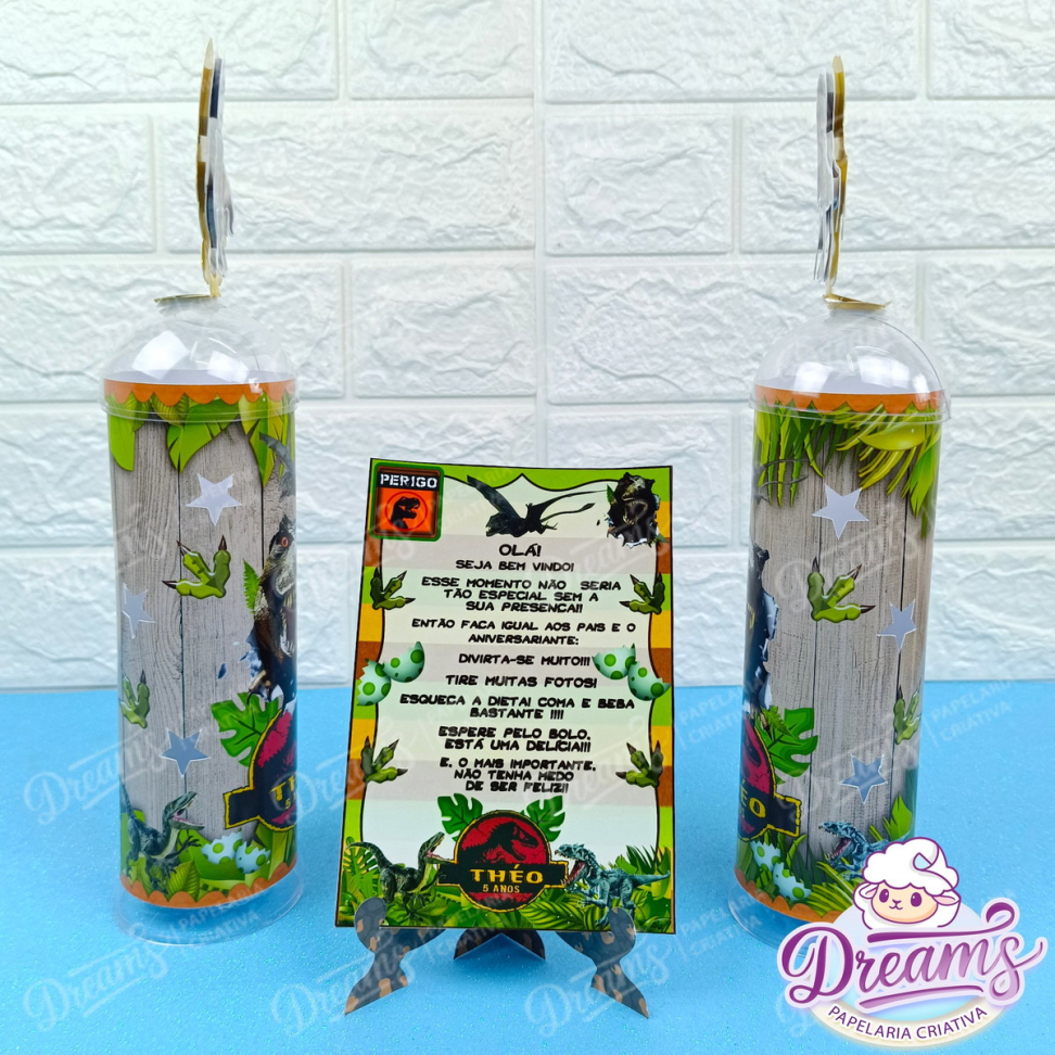 Kit com 20 Luminárias de LED e 20 Plaquinhas – Jurassic Park - #3