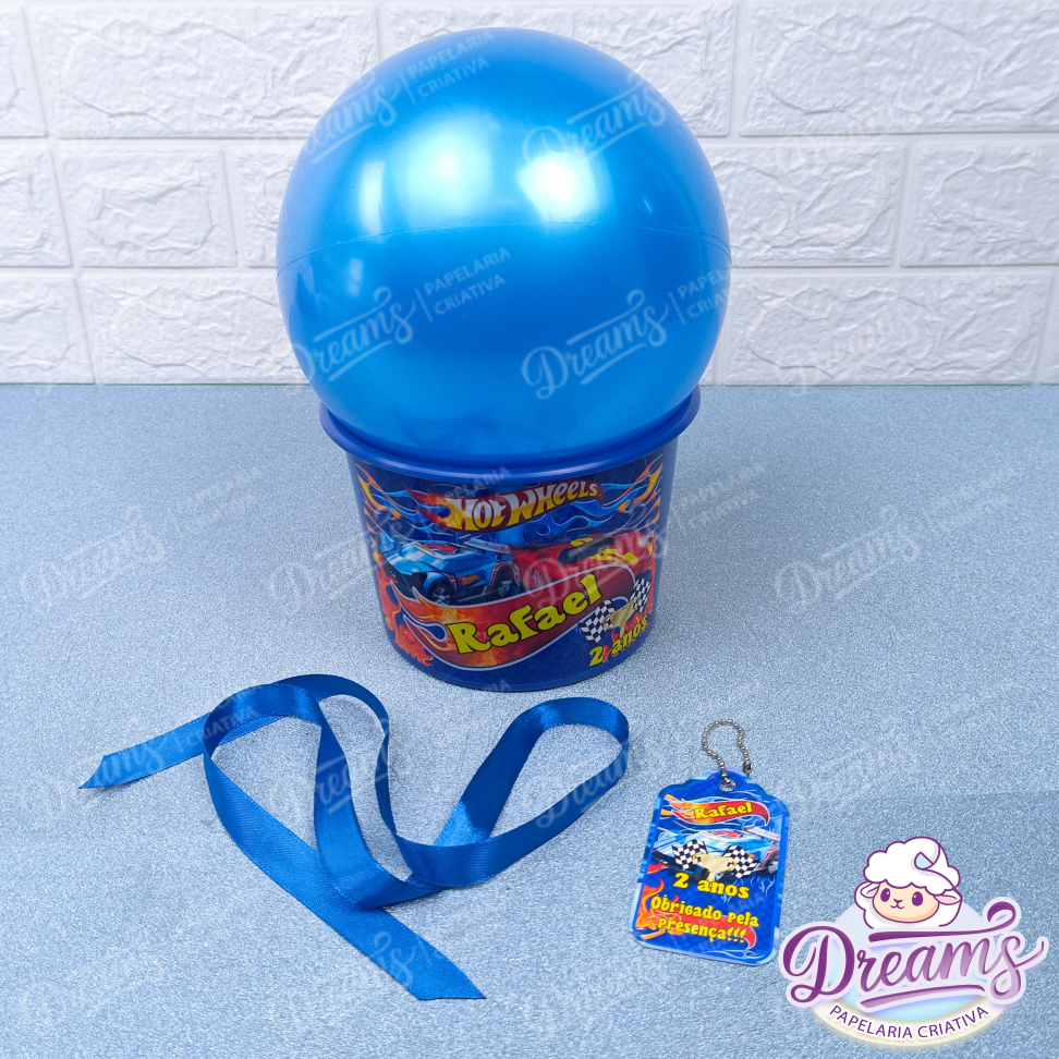 Kit com 12 Baldes de 1,5 Litro e 12 Bolas de Vinil – Hot Wheels - #4