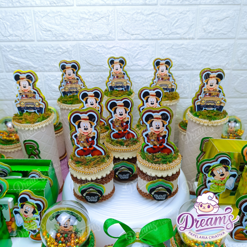 Kit Dreams Ultra com 40 Itens Personalizados – Mickey Safari - #6