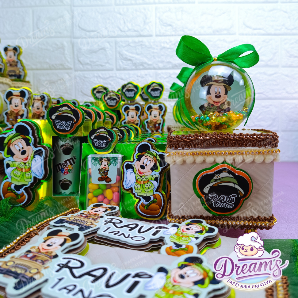 Kit Dreams Ultra com 40 Itens Personalizados – Mickey Safari - #4