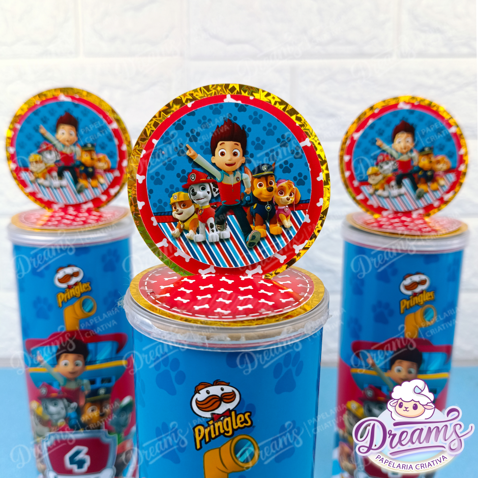 Kit com 20 Rótulos e Apliques para Pringles 109 g – Patrulha Canina - #3