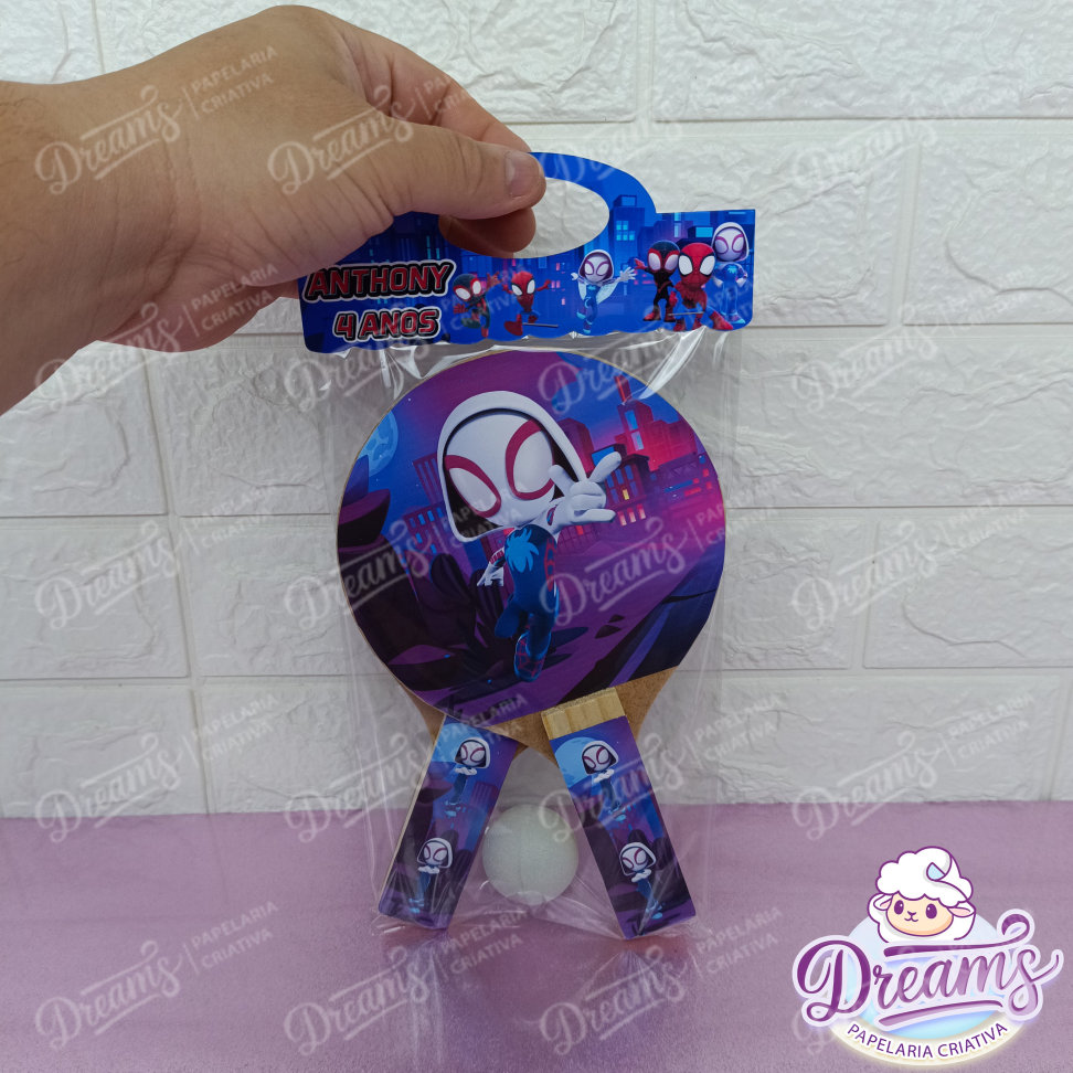 20 Raquetes de Ping Pong Personalizadas Homem-Aranha - #15