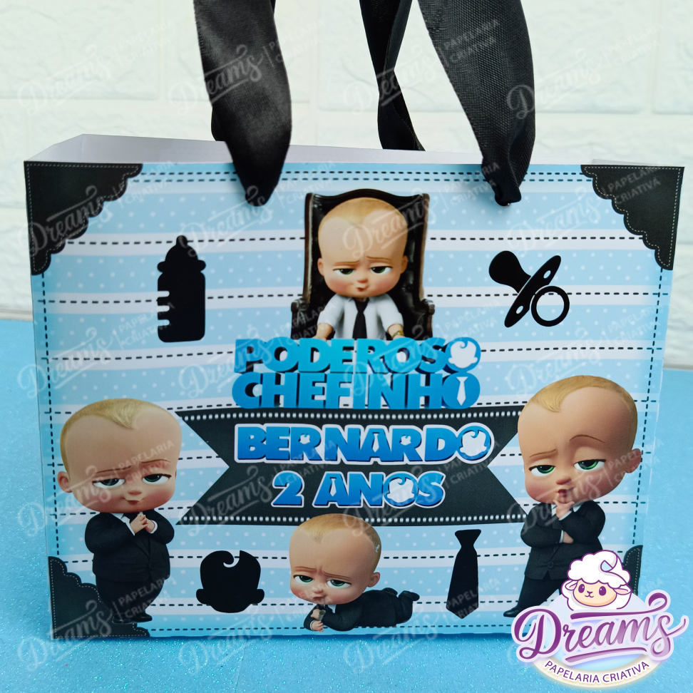 Kit com 20 Sacolinhas Personalizadas – Poderoso Chefinho