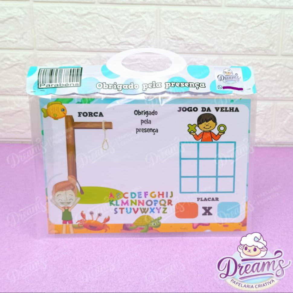 Kit com 20 Lousas Mágicas Plastificadas 15 × 21 cm – Mundo Bita Fundo do Mar