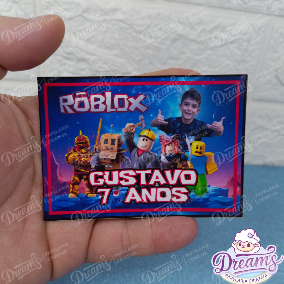 Kit com 30 Ímãs de Geladeira 10 × 7 cm – Roblox