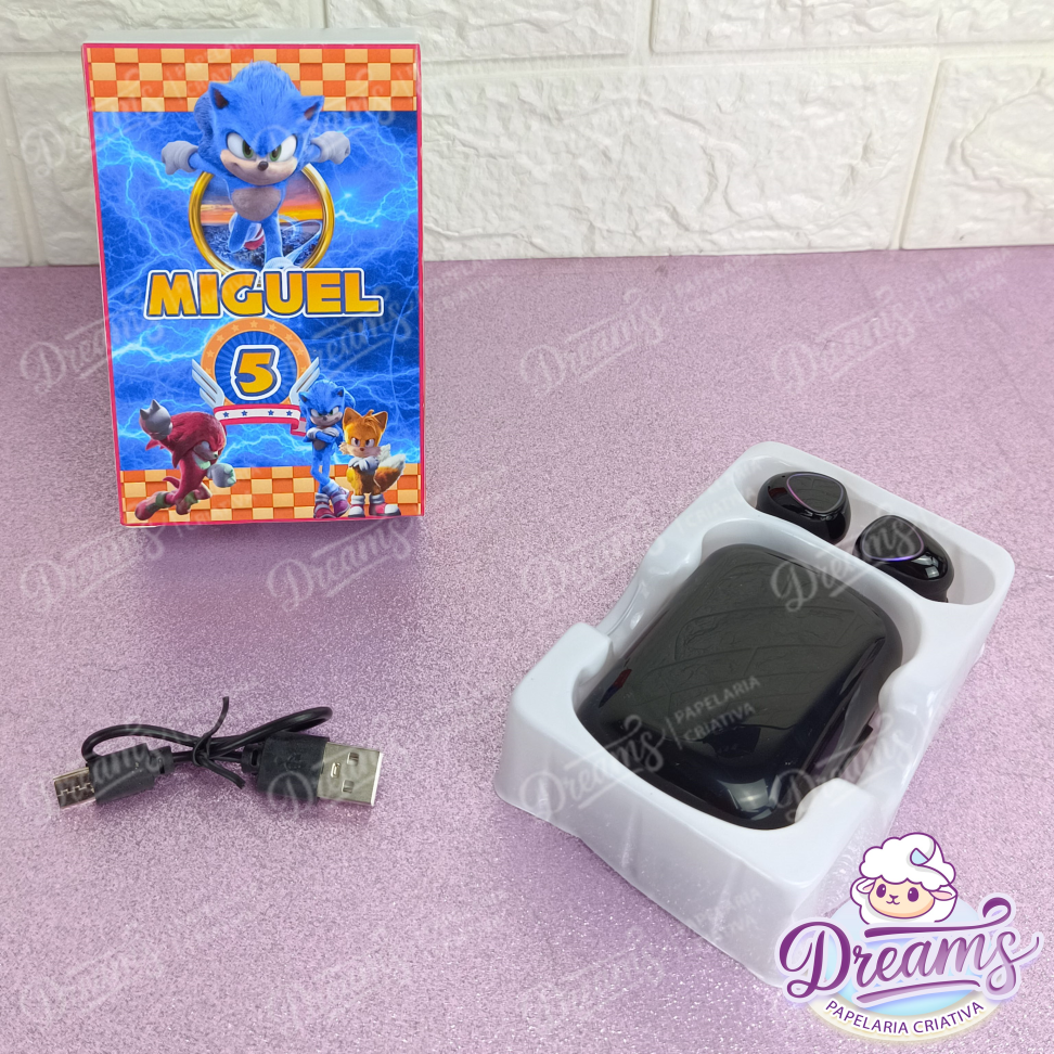 Kit com 20 Fones de Ouvido Bluetooth M10 V5.3 Personalizados – Sonic - #5