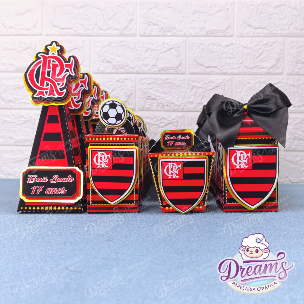 Kit com 20 Itens Personalizados – Flamengo