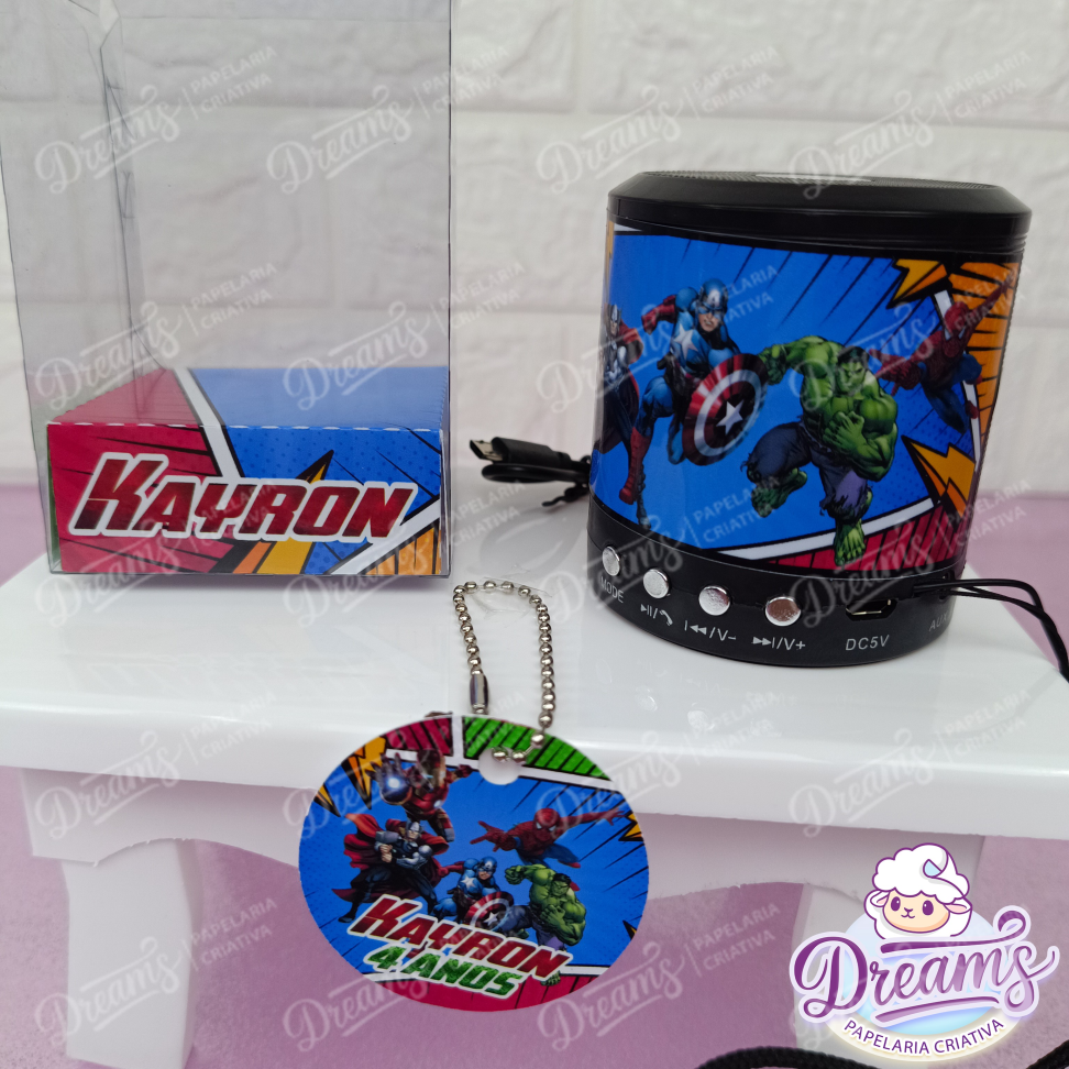 Kit com 20 Caixas de Som Bluetooth 887 Personalizadas – Vingadores - #4