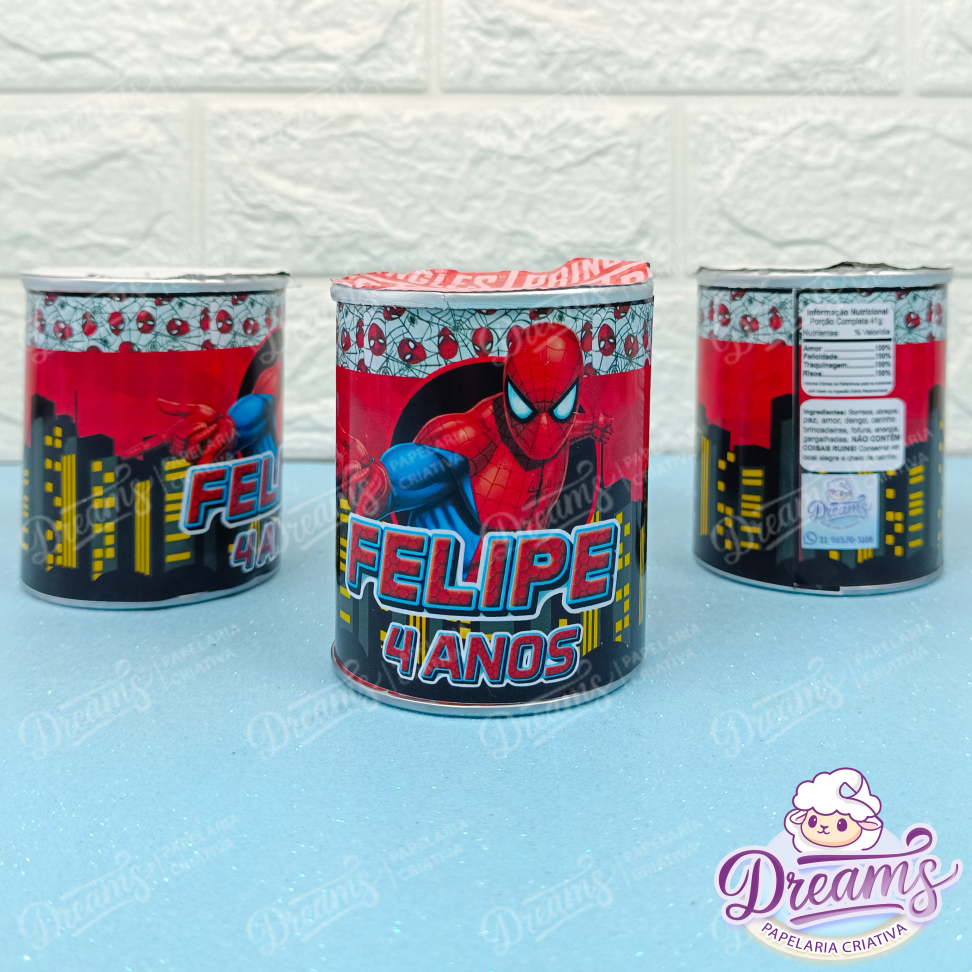 Kit com 20 Rótulos para Lata de Batata Pringles – Homem-Aranha - #4