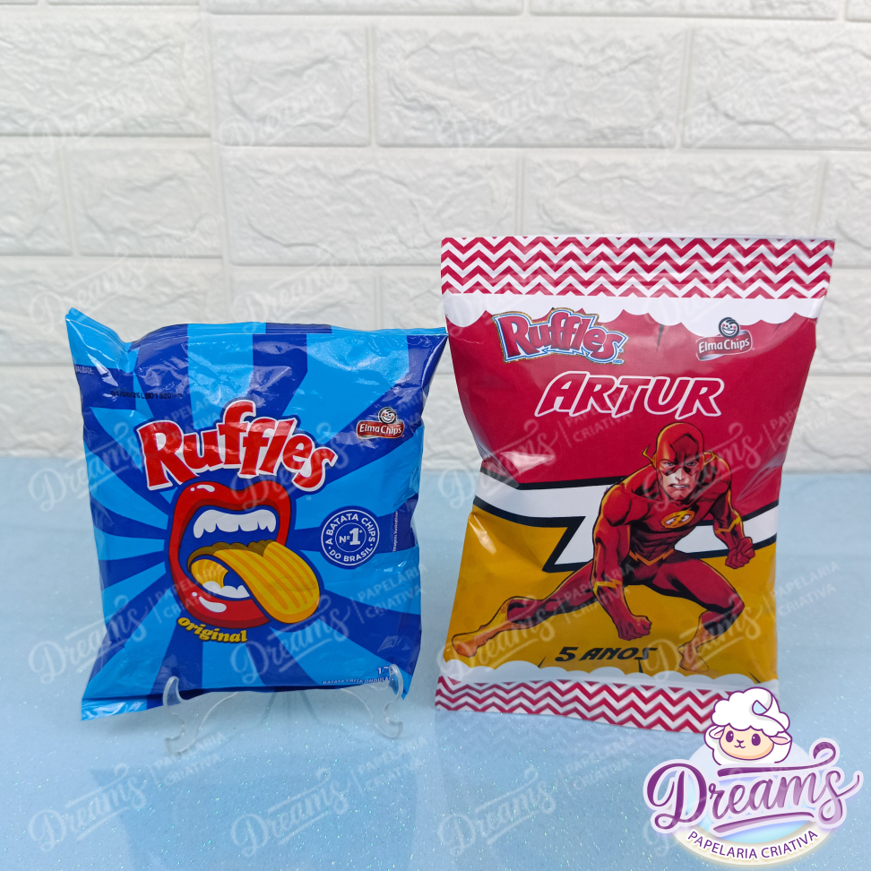 Kit com 20 Pacotes de Batata Ruffles 17 g Personalizados – Flash - #3